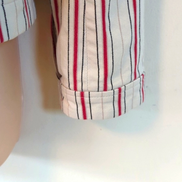 Chico's Striped Bi-Stretch Jacket - Picture 11 of 16